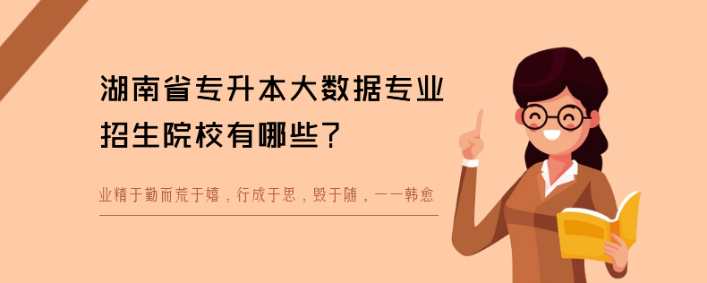 湖南省专升本大数据专业招生院校有哪些