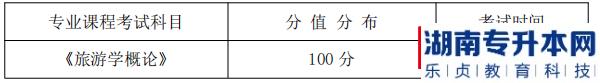 湖南信息学院专升本考试科目