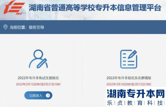 湖南普通专升本报名流程图文详解