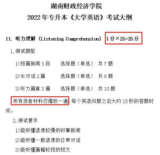 盘点湖南专升本英语考试要考听力的院校！