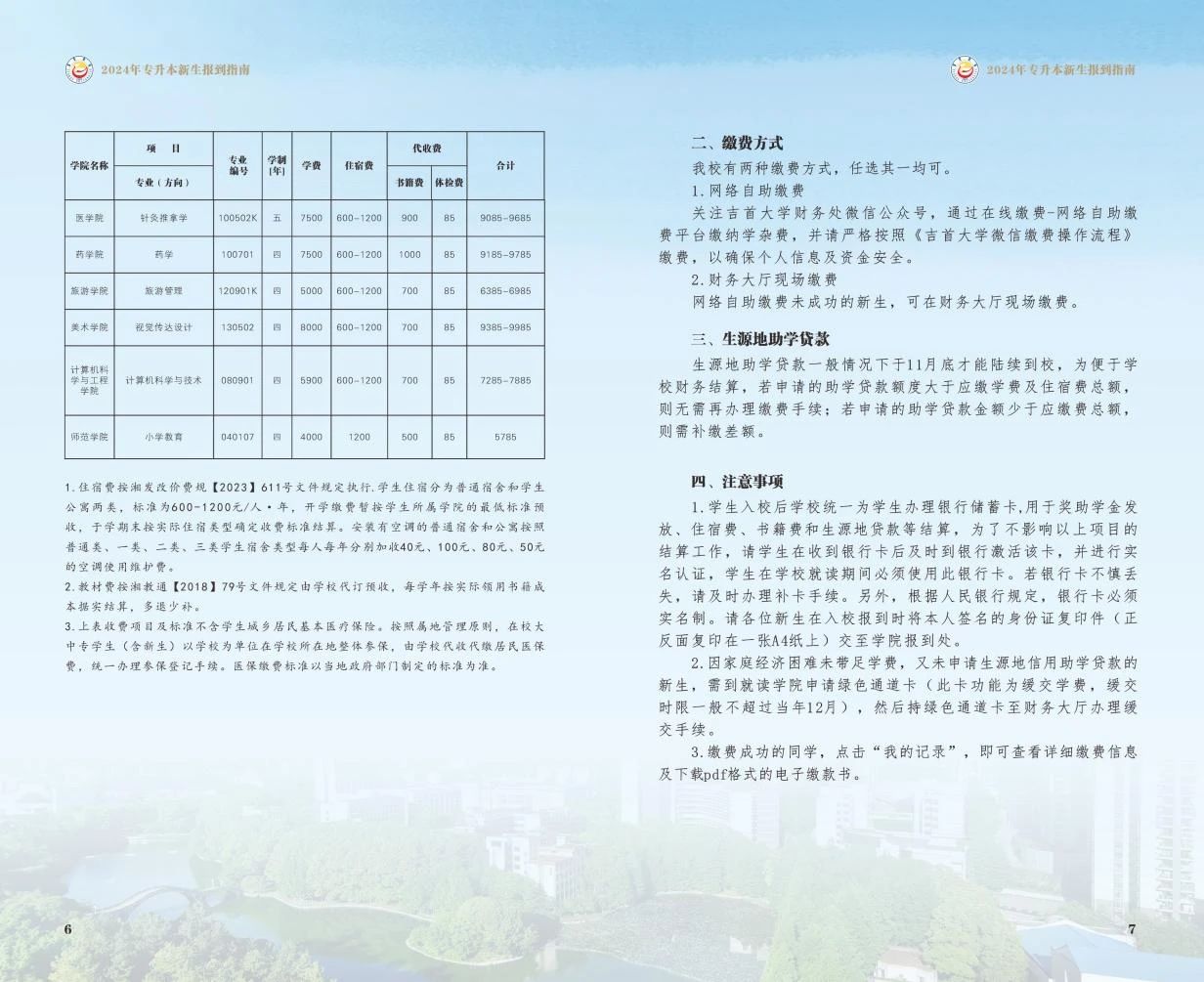 关于2024年吉首大学专升本录取通知书邮寄的通知（附专升本新生指南）