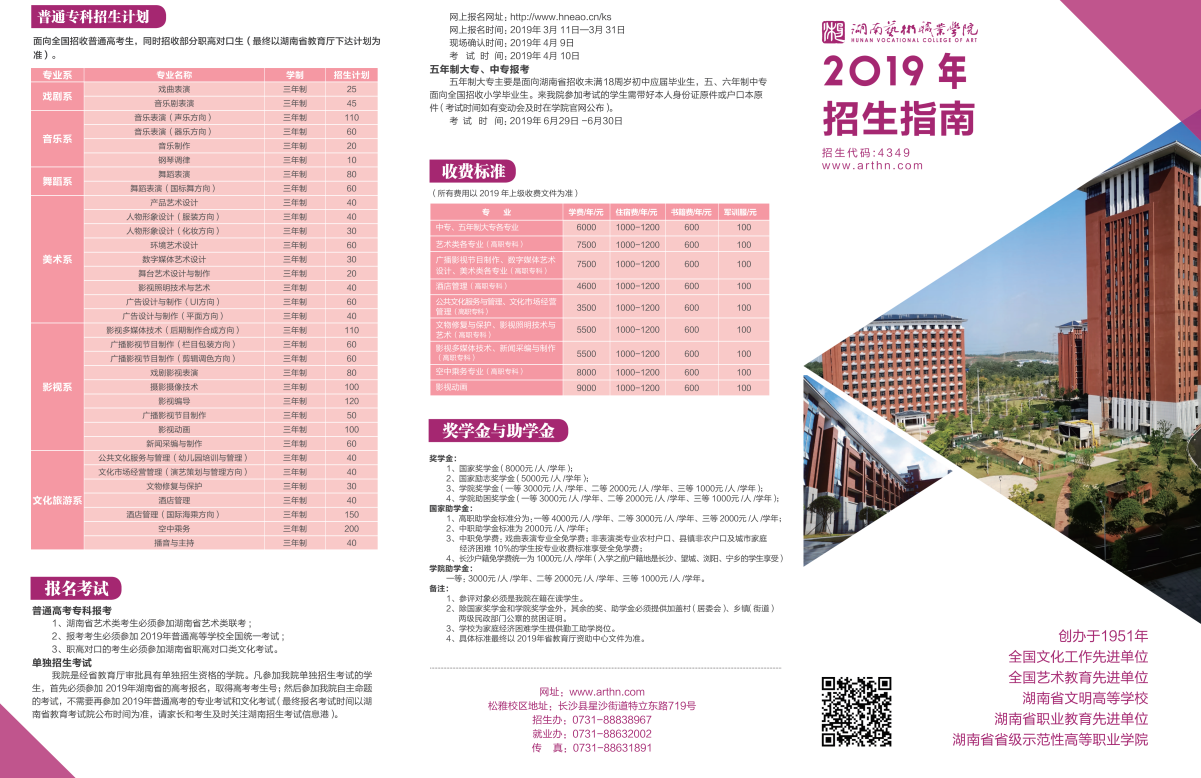 湖南艺术职业学院2019年单独招生简章(图1)