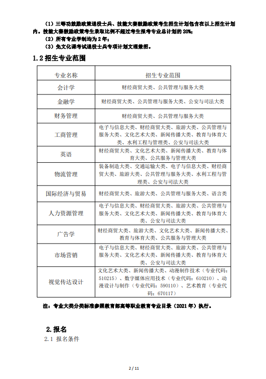 2023年蚌埠工商学院（原安徽财经大学商学院）专升本招生章程(图2)