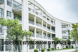 武汉生物工程学院2020年专升本招生简章：招生计划及考试科目