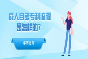 自考本科:成人自考专科流程是怎样的?