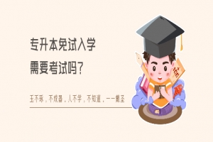 专升本免试入学需要考试吗
