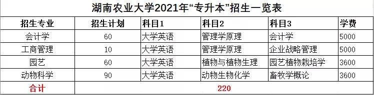 2021年湖南统招专升本本科院校招生计划汇总(图33)